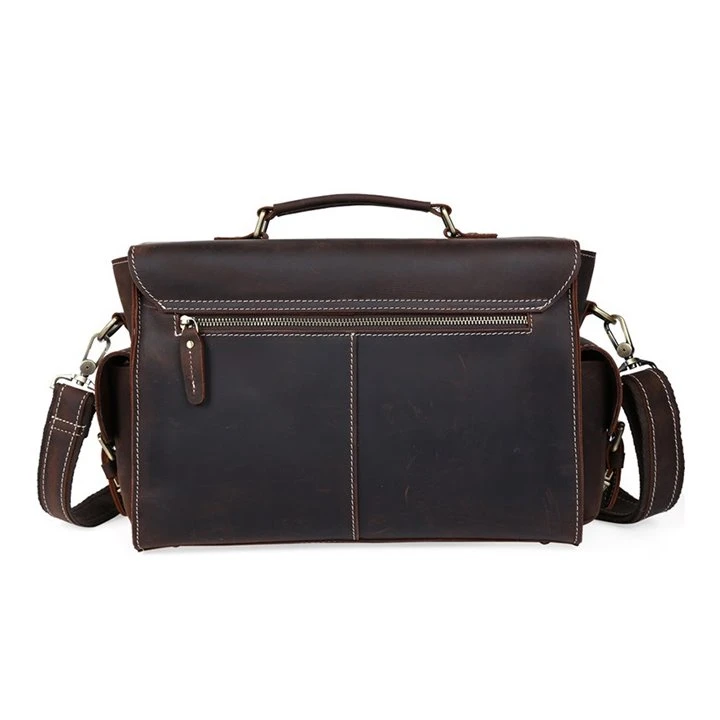 Tan Leather Camera Bag